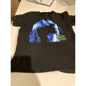 Billie ellish blue neon front graphic t shirt size m